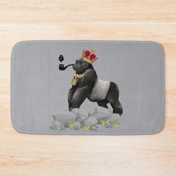 Item preview, Royal Gorilla King with Crown Illustration designed and sold by CREATIVE HIVE.