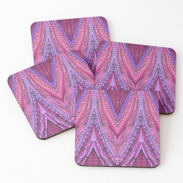 Item preview, Doodle Competition- Purple, Pink, Black Abstract Pattern designed and sold by Little Lucid Mind.