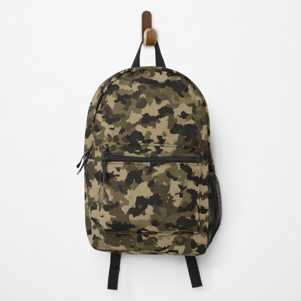 Item preview, Grunge Camo Pattern - Gritty Tan & Black Camouflage Design designed and sold by Nine Lives Studio.