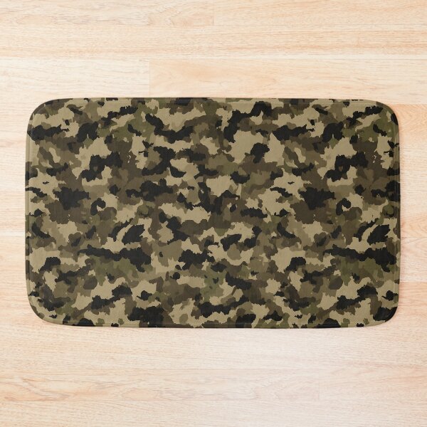 Item preview, Grunge Camo Pattern - Gritty Tan & Black Camouflage Design designed and sold by Nine Lives Studio.