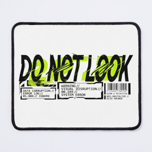 Item preview, Do Not Look Glitch Streetwear Graphic | Cyberpunk Y2K Techwear Urban Aesthetic Retro Futuristic Design designed and sold by zdzdesigner.