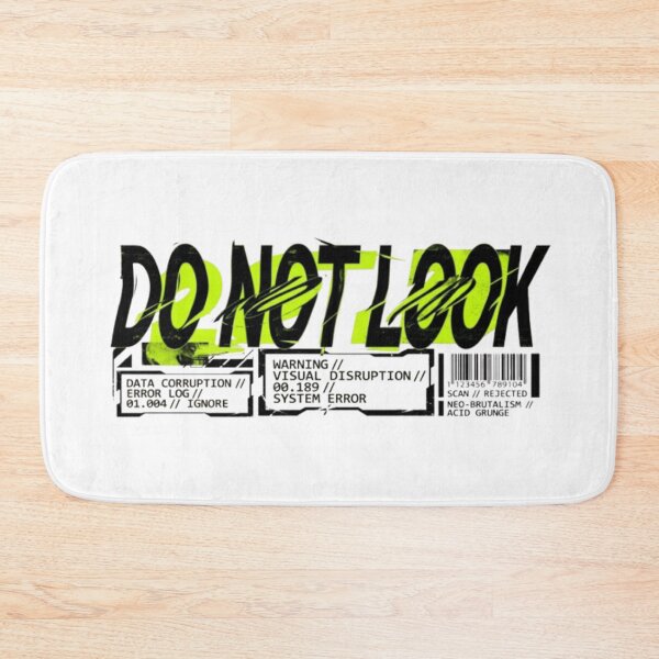 Item preview, Do Not Look Glitch Streetwear Graphic | Cyberpunk Y2K Techwear Urban Aesthetic Retro Futuristic Design designed and sold by zdzdesigner.