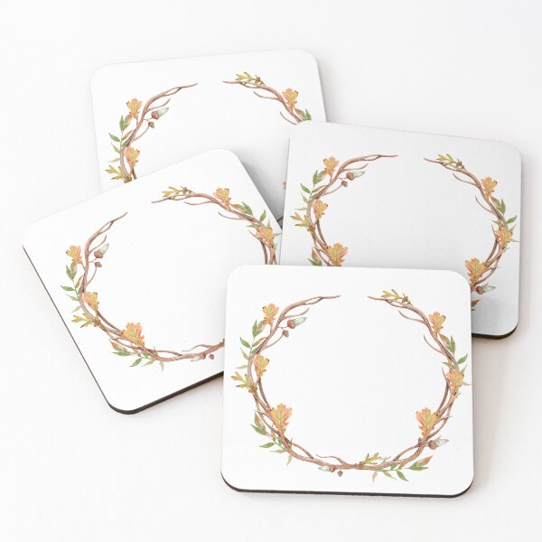 Item preview, Watercolor Autumn Wreath designed and sold by White Rabbit Design .