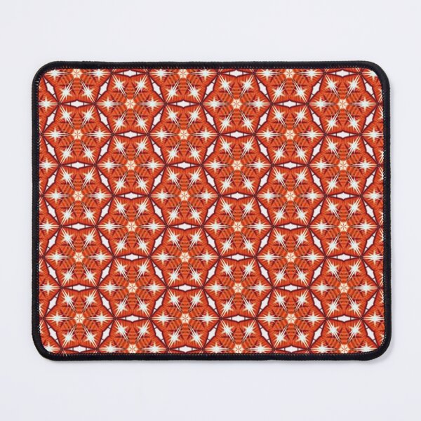 Item preview, Retro Orange Floral Pattern designed and sold by Shy Fractal Designs.
