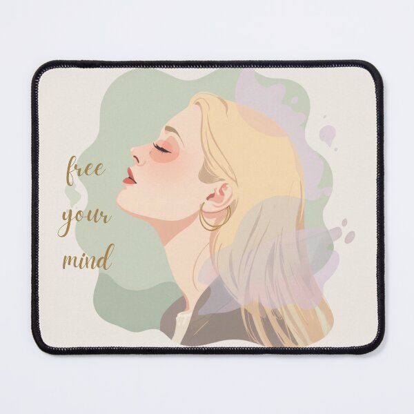 Item preview, Free Your Mind Abstract Sage and Lilac Art Sticker designed and sold by Wanderlust Wayward.