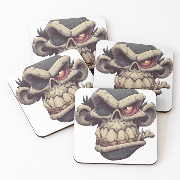Item preview, Horned Pirate Skull with Eyepatch designed and sold by ndesigne.