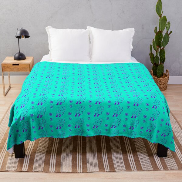 Item preview, Line Art Blossom – Purple on Teal Edition designed and sold by NylaInnerBloom.