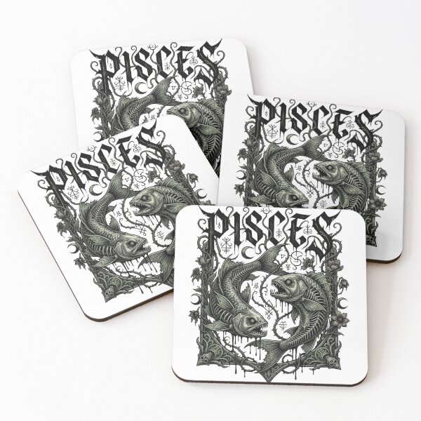 Item preview, Dark Pisces – Gothic Skeleton Fish Zodiac Design designed and sold by TAGITG111.