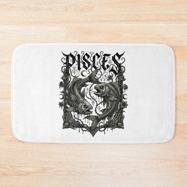 Item preview, Dark Pisces – Gothic Skeleton Fish Zodiac Design designed and sold by TAGITG111.
