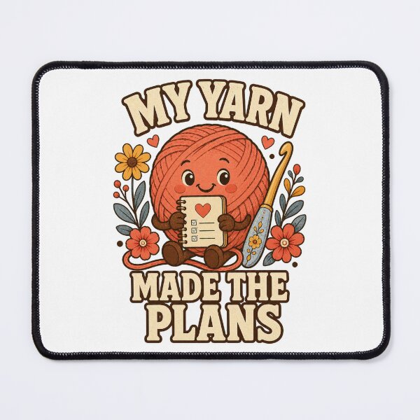 Item preview, My Yarn Made the Plans Crochet Humor designed and sold by CheerfulNest.