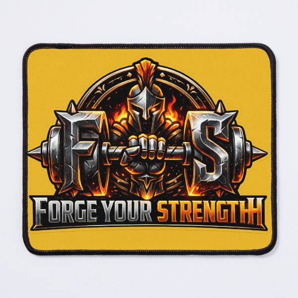 Item preview, Forge Your Strength – Spartan Warrior Gym Motivation Design designed and sold by SamiOmar94.