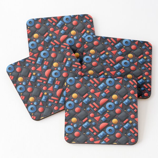 Item preview, Modern 3D Abstract Geometric Shapes Seamless Pattern designed and sold by NTGUILTY.