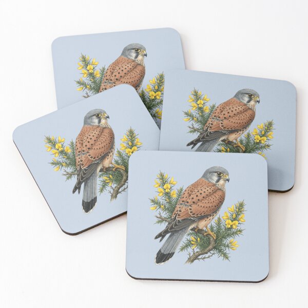 Item preview, Common Kestrel Bird Botanical Illustration designed and sold by BirdsnStuff.