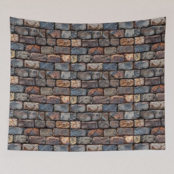 Item preview, Rustic Weathered Brick Wall Seamless Pattern designed and sold by NTGUILTY.