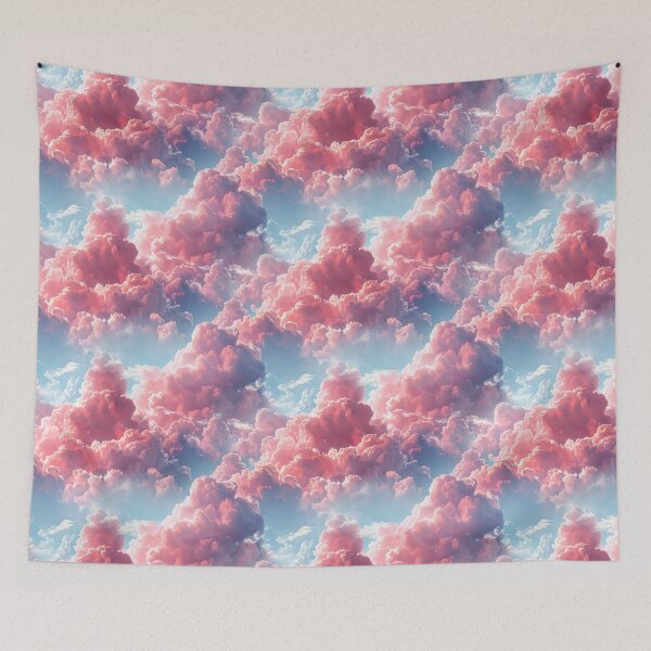 Item preview, Dreamy Pink Sunset Clouds Seamless Pattern designed and sold by NTGUILTY.