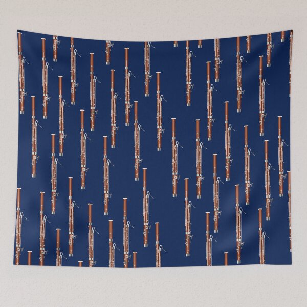 Item preview, Bassoon on navy blue designed and sold by kobyakov.