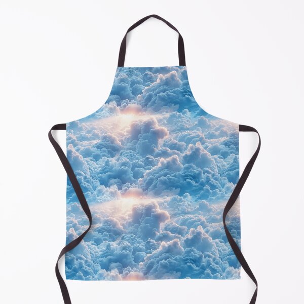 Item preview, Heavenly Sunlit Fluffy Blue Clouds Seamless Pattern designed and sold by NTGUILTY.