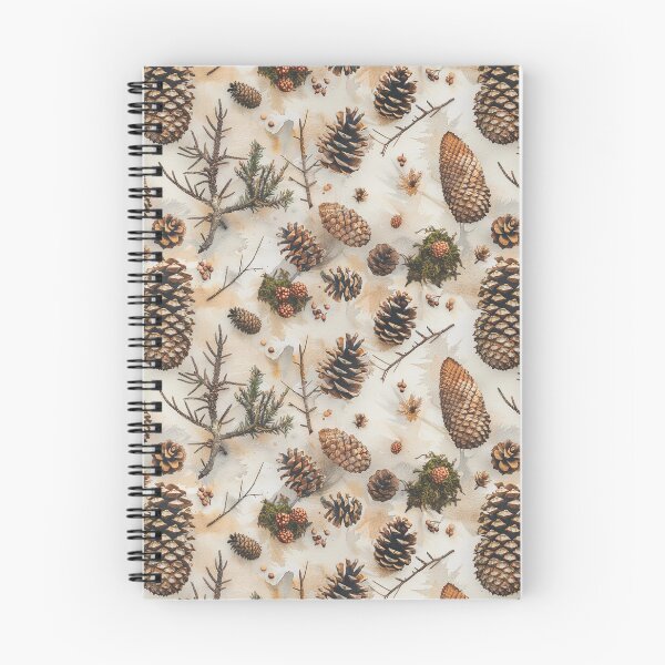 Item preview, Watercolor Woodland Pinecones and Forest Botanicals Seamless Pattern designed and sold by NTGUILTY.