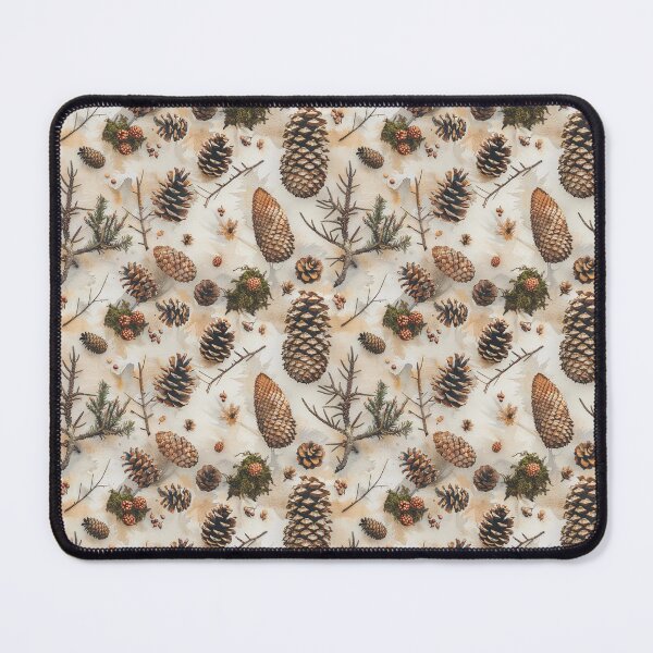 Item preview, Watercolor Woodland Pinecones and Forest Botanicals Seamless Pattern designed and sold by NTGUILTY.