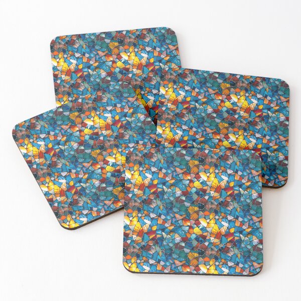 Item preview, Vibrant Stained Glass Mosaic Seamless Pattern designed and sold by NTGUILTY.