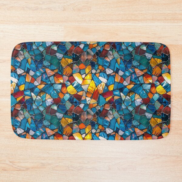 Item preview, Vibrant Stained Glass Mosaic Seamless Pattern designed and sold by NTGUILTY.
