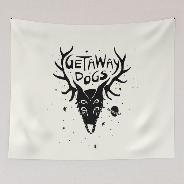 Item preview, Getaway Dogs - Cosmic Doggie (BLACK) designed and sold by That-Indie-Guy.
