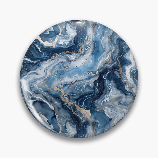 Item preview, Blue Marble and Gold Vein Agate Seamless Pattern designed and sold by NTGUILTY.