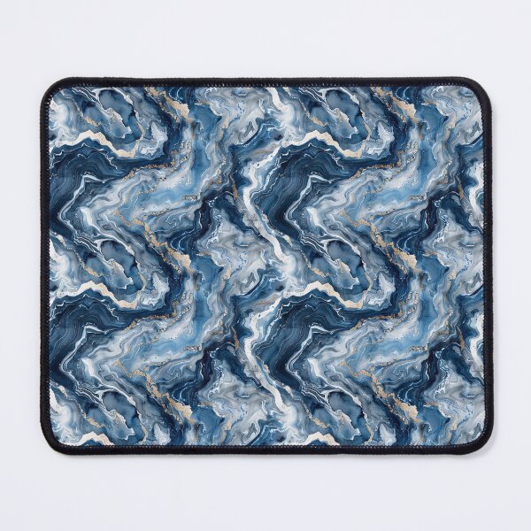 Item preview, Blue Marble and Gold Vein Agate Seamless Pattern designed and sold by NTGUILTY.