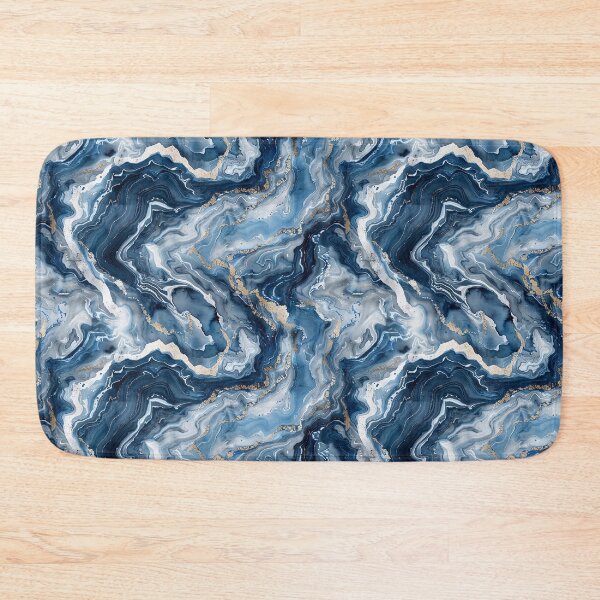 Item preview, Blue Marble and Gold Vein Agate Seamless Pattern designed and sold by NTGUILTY.