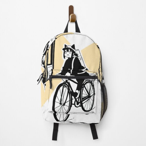 Item preview, Character - Ramen Girl Black Bike Surprised designed and sold by World-Pets.