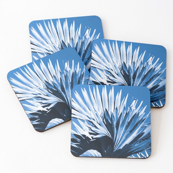 Item preview, Turquoise-Colored Tropical Palm Leaves Exotic Close-Up designed and sold by DEC02.