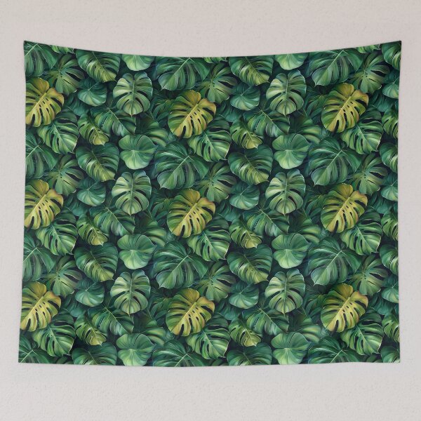 Item preview, Lush Monstera Leaves Tropical Pattern designed and sold by NTGUILTY.