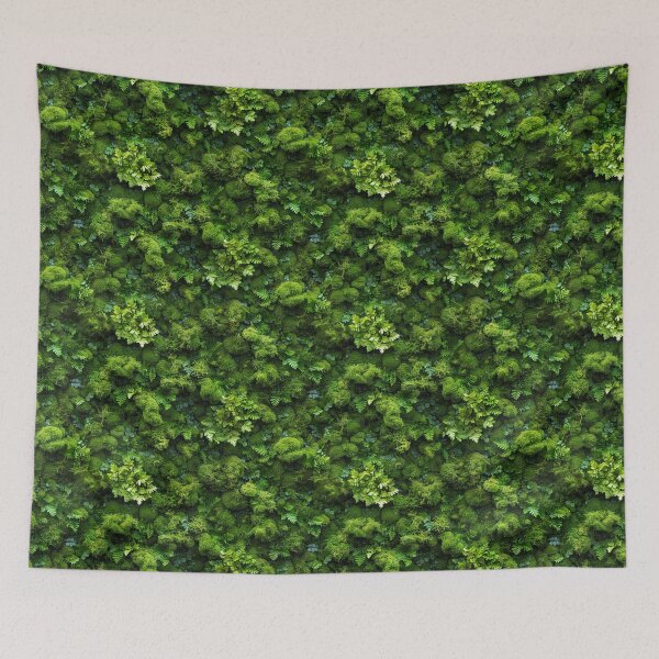 Item preview, Lush Forest Moss and Ferns Living Wall Seamless Pattern designed and sold by NTGUILTY.