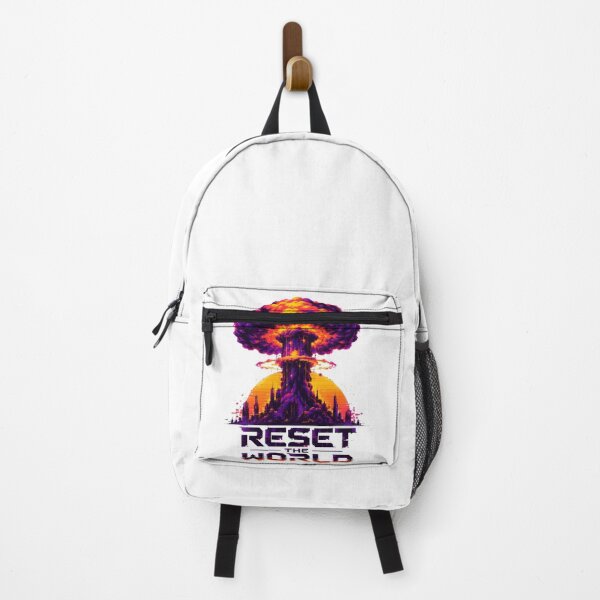 Item preview, Reset The World Synthwave Nuclear Explosion Graphic Tee designed and sold by ColonelOkten.