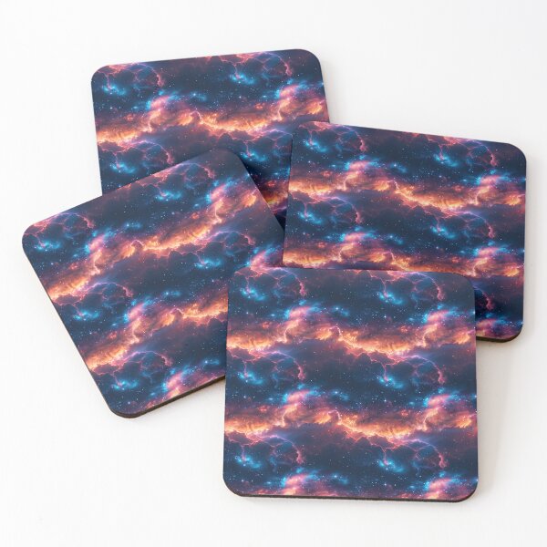 Item preview, Fiery Nebula and Celestial Galaxy Seamless Pattern designed and sold by NTGUILTY.
