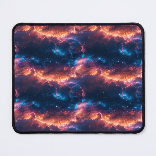 Item preview, Fiery Nebula and Celestial Galaxy Seamless Pattern designed and sold by NTGUILTY.
