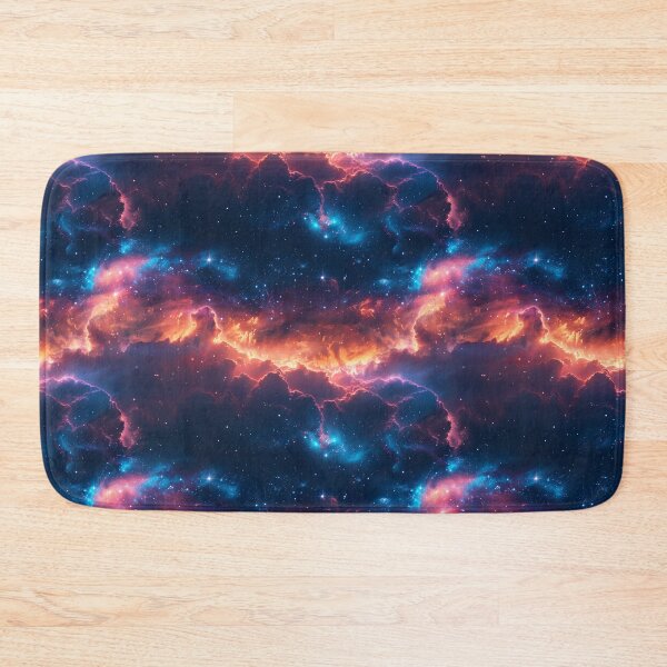 Item preview, Fiery Nebula and Celestial Galaxy Seamless Pattern designed and sold by NTGUILTY.