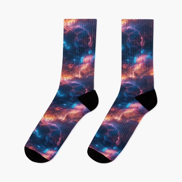 Item preview, Fiery Nebula and Celestial Galaxy Seamless Pattern designed and sold by NTGUILTY.