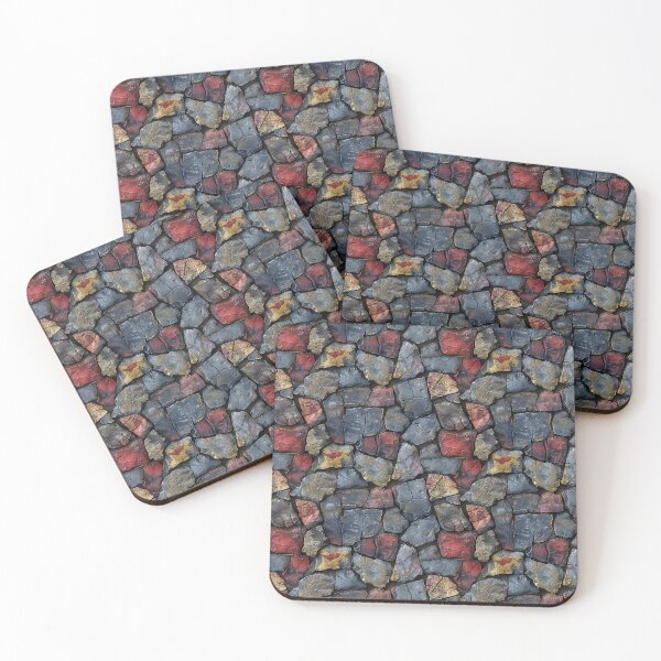 Item preview, Rustic Cracked Flagstone Wall Seamless Pattern designed and sold by NTGUILTY.