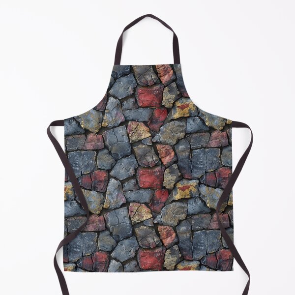 Item preview, Rustic Cracked Flagstone Wall Seamless Pattern designed and sold by NTGUILTY.