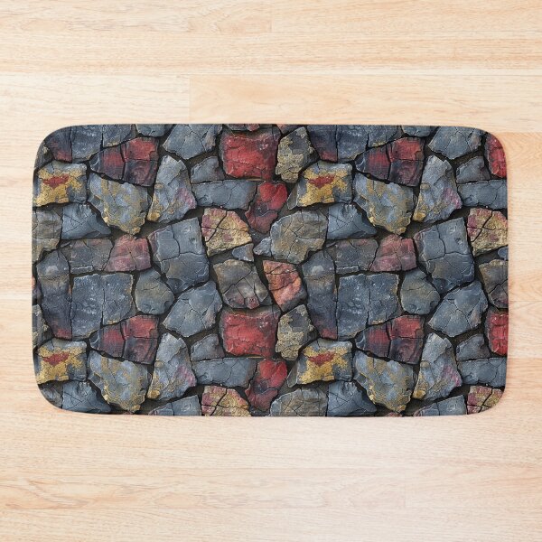 Item preview, Rustic Cracked Flagstone Wall Seamless Pattern designed and sold by NTGUILTY.