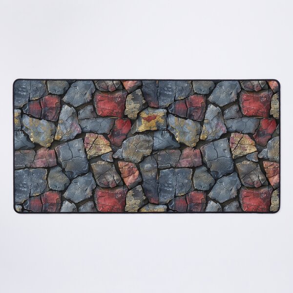 Item preview, Rustic Cracked Flagstone Wall Seamless Pattern designed and sold by NTGUILTY.