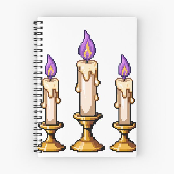 Item preview, Altar Candles Trio Ofrenda Pixel Art designed and sold by PixelBrujeria.