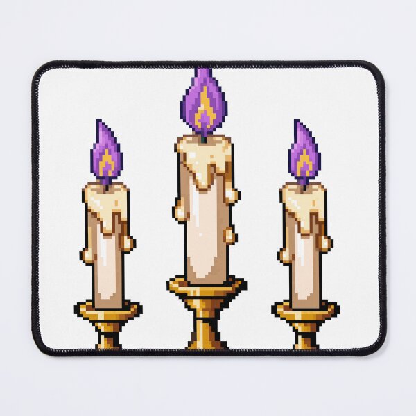 Item preview, Altar Candles Trio Ofrenda Pixel Art designed and sold by PixelBrujeria.