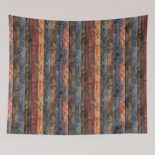 Item preview, Colorful Reclaimed Wood Planks Pattern designed and sold by NTGUILTY.