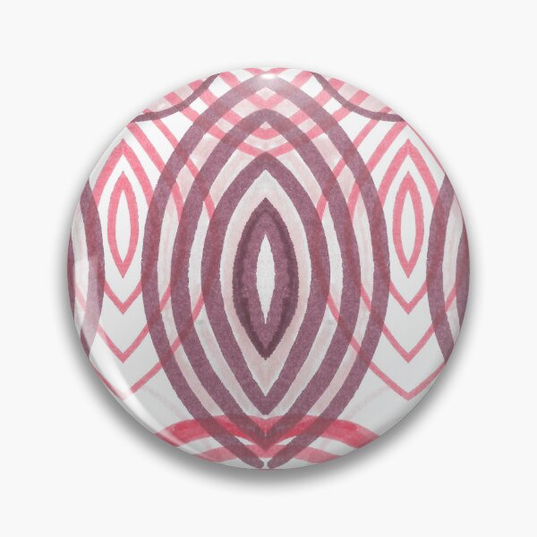 Item preview, Rings of Peace- Brown, White, Red Abstract Pattern designed and sold by Little Lucid Mind.