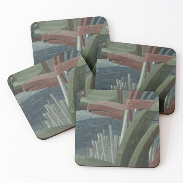 Item preview, The Show Is Over, Contemporary Oil Painting of Empty Chairs designed and sold by Lifer Art and Design.