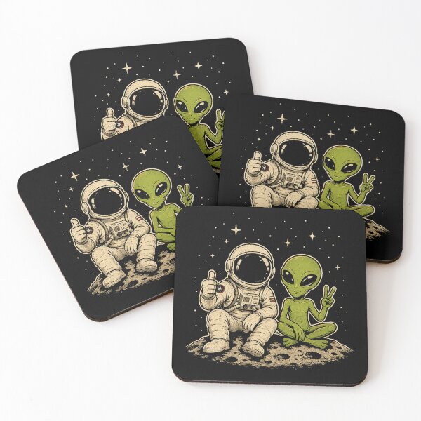 Item preview, Funny Astronaut And Friendly Alien Moon Adventure designed and sold by Moizento.