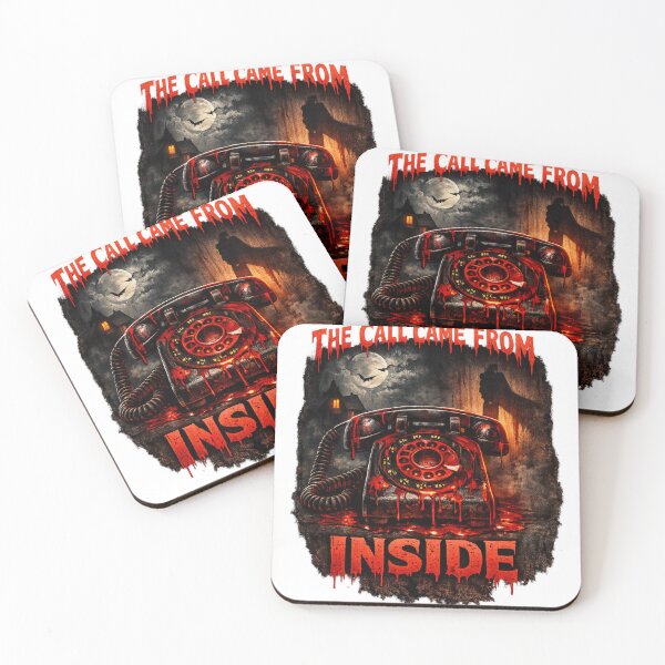 Item preview, The Call Came From Inside – Retro Slasher Horror Shirt designed and sold by Shadowframe Studios.