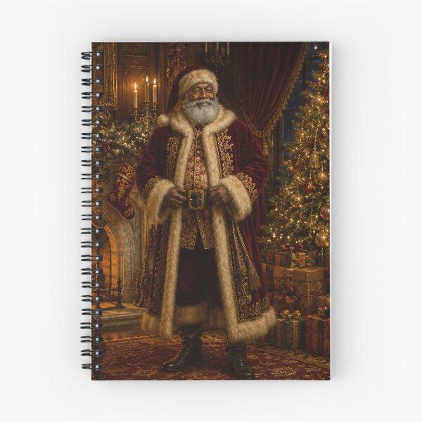 Item preview, Luxury Black Santa Victorian Christmas Oil Painting designed and sold by GSizzle1.